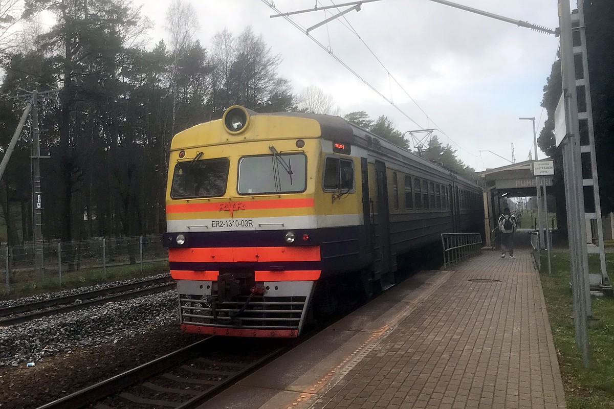 Bahnfahrt in Lettland