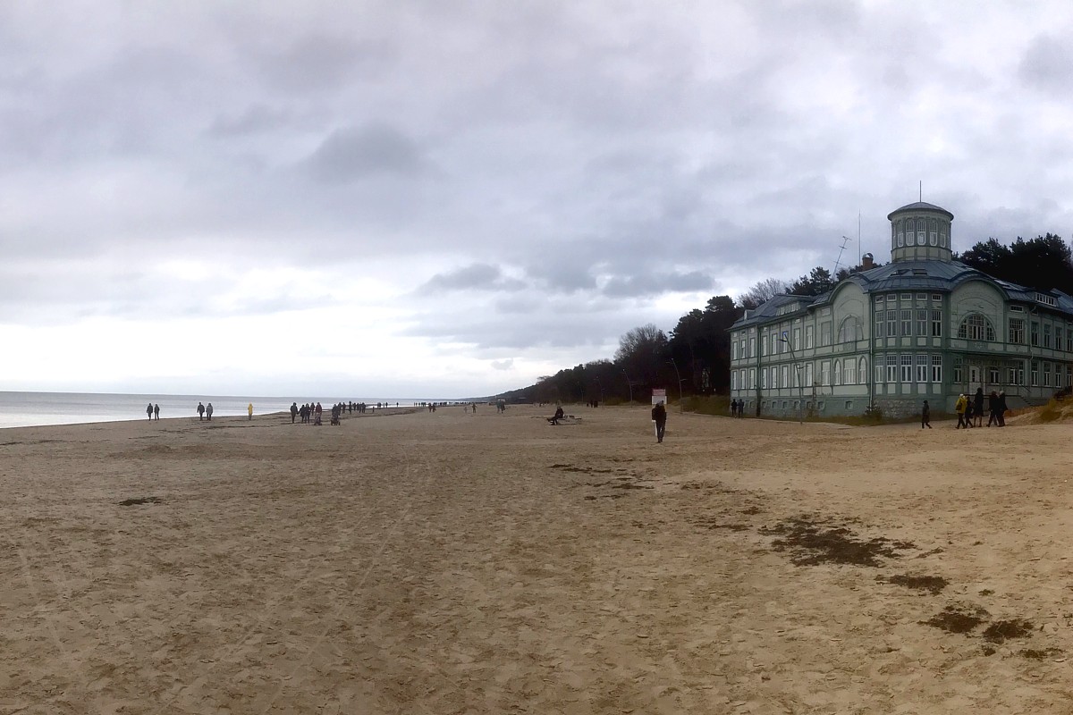 Strand und Küste an der Bucht von Riga