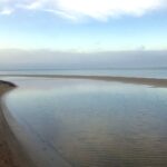 Jurmala der lettische Strand- und Kurort Kurort Jurmala: Strand und Bucht von Riga