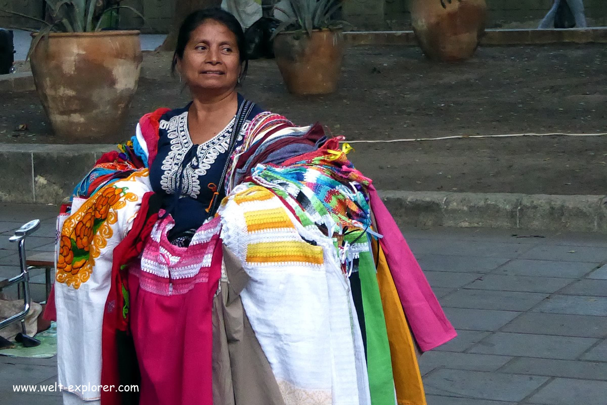 Indigene Mexikanerin in Oaxaca