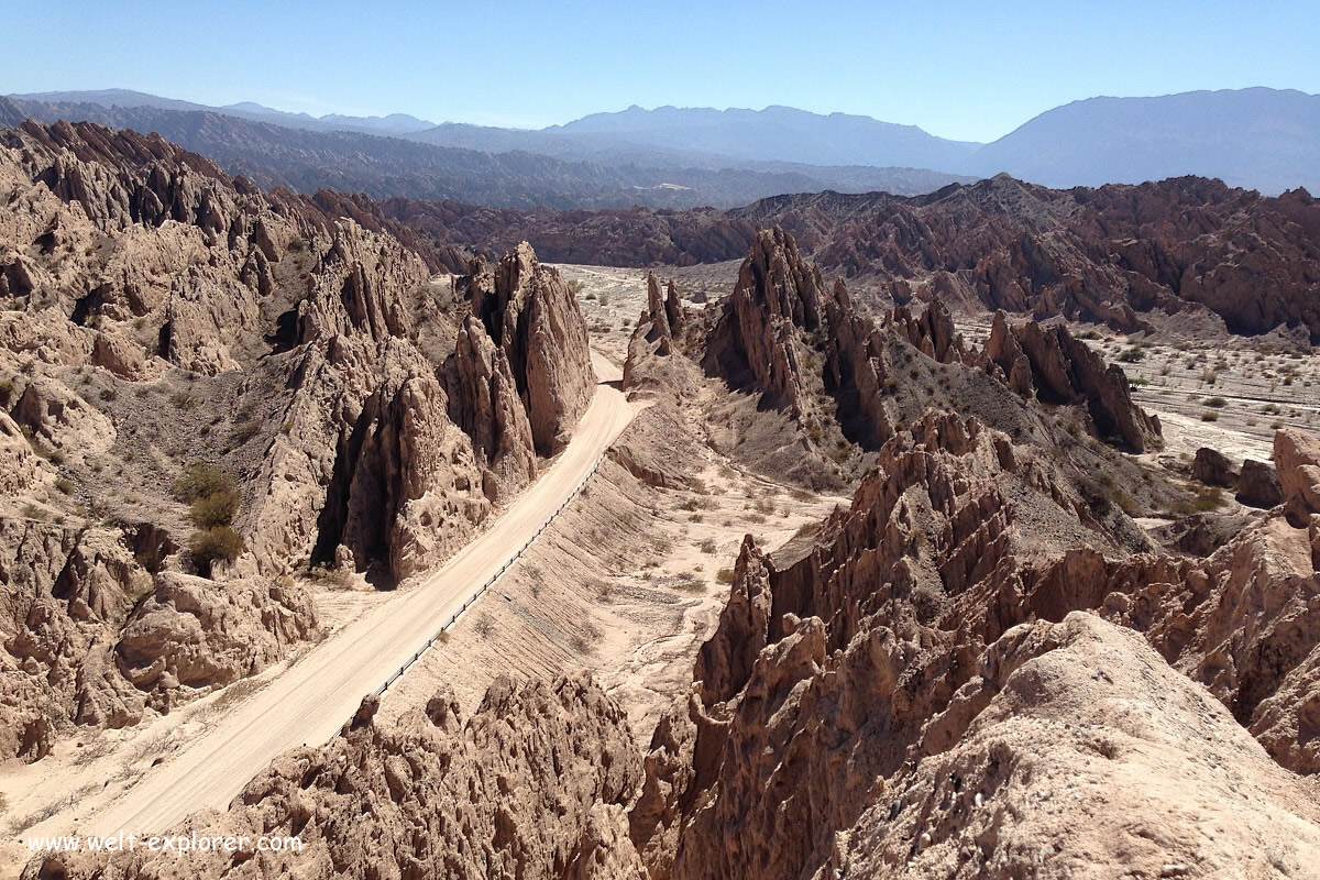 Schlucht Quebrada de las Flechas