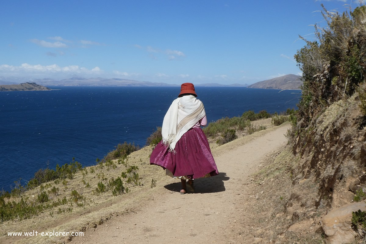 Bolivianerin Lago Titicaca