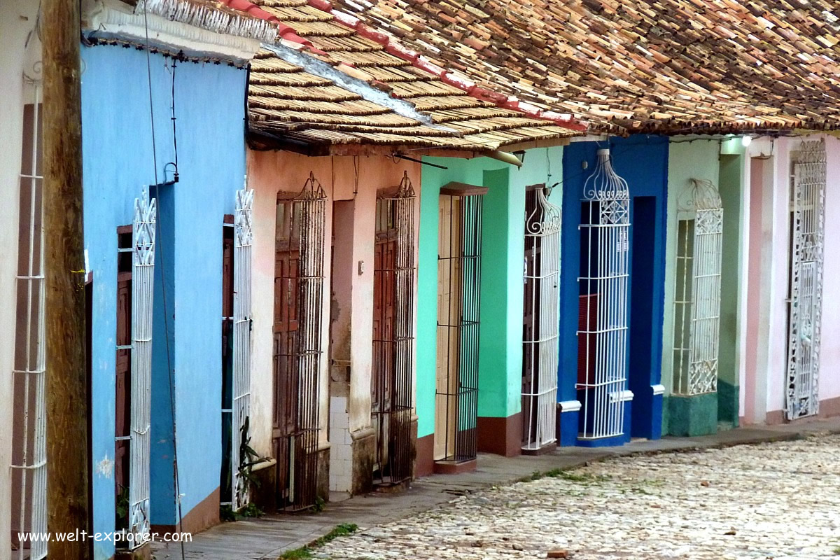 Bunte kubanische Häuser