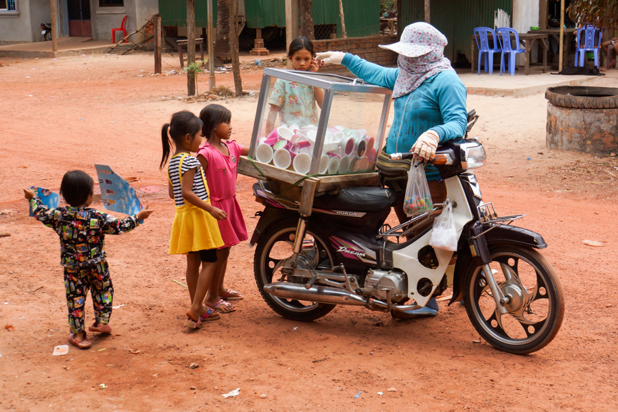 Motorrad in Kambodscha