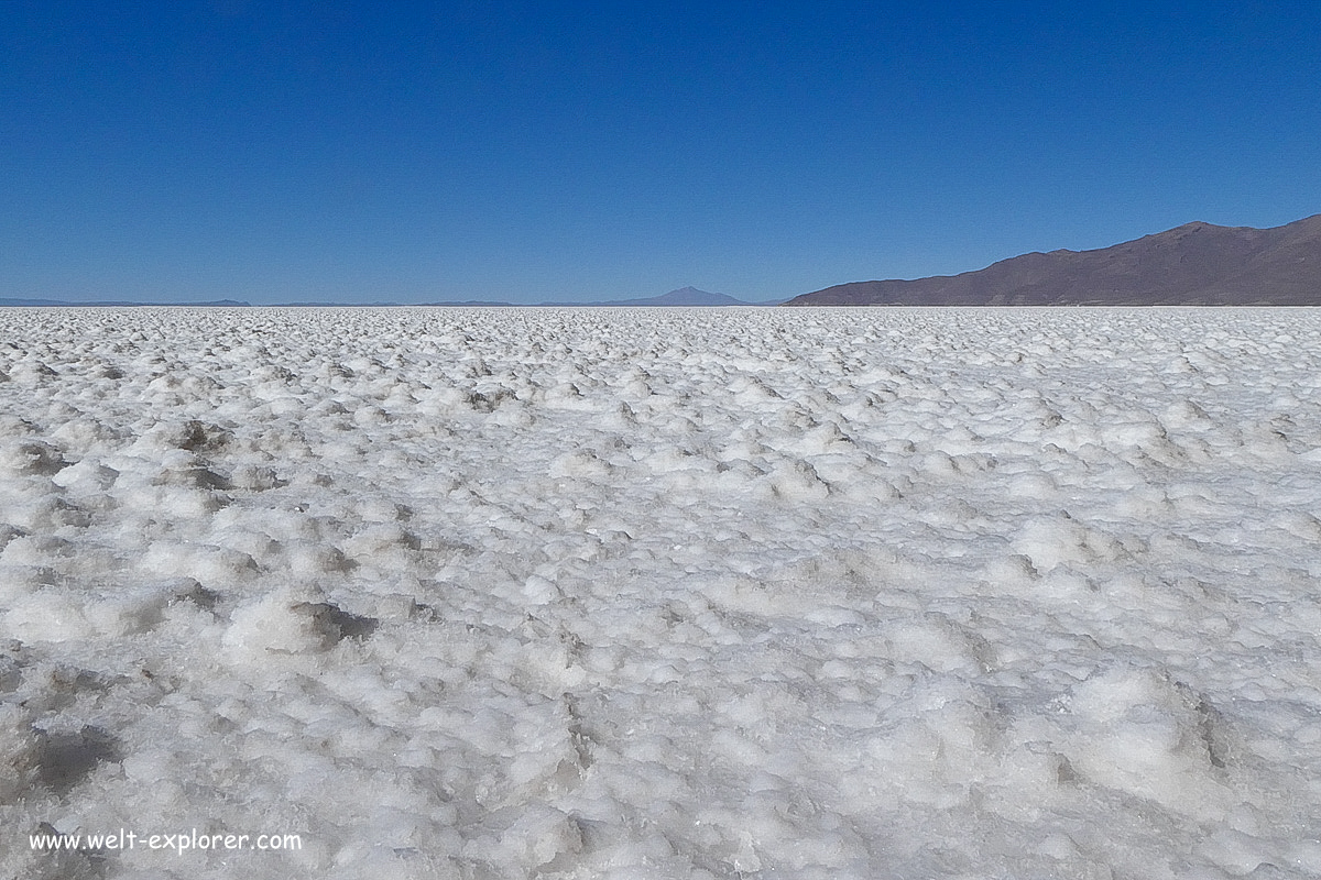 Salzkristalle auf dem Salar de Uyuni