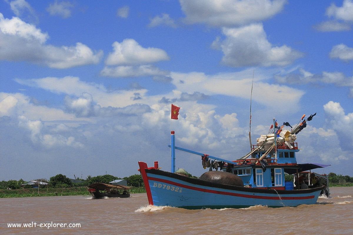 Reise in Vietnam auf dem Boot