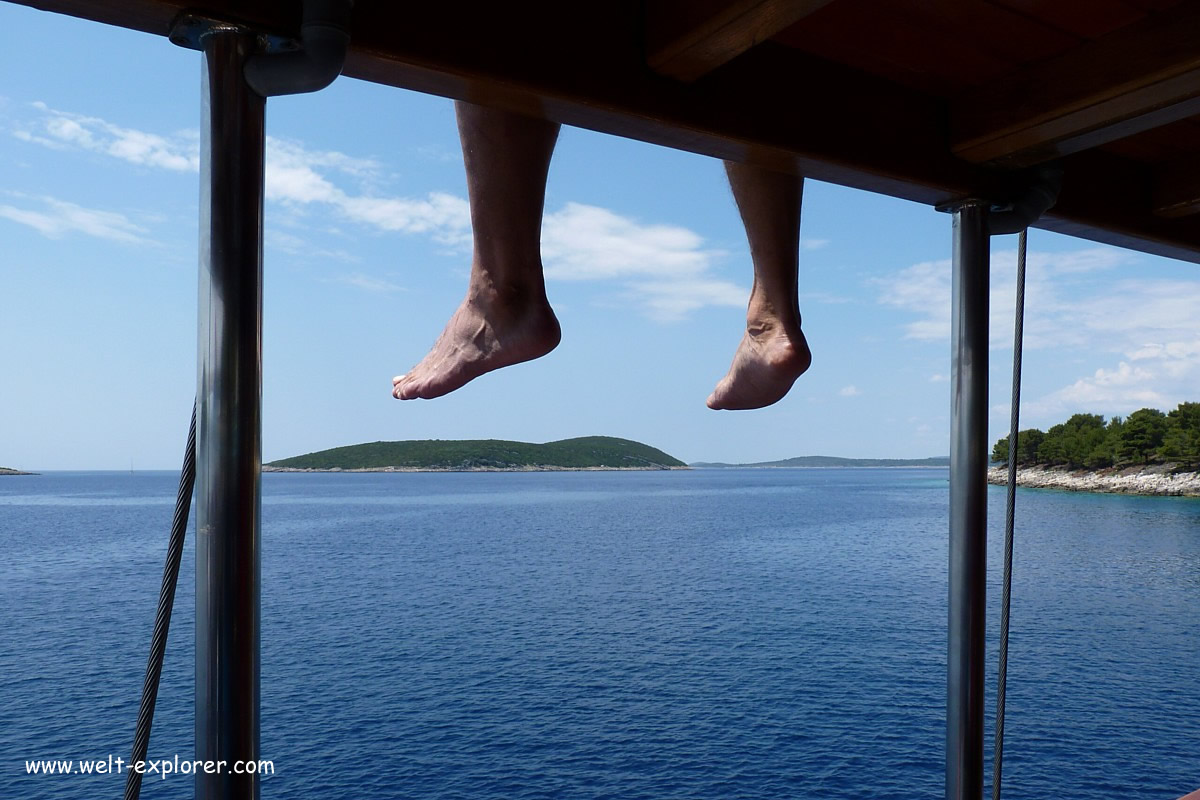 Kreuzfahrtschiff in Kroatien