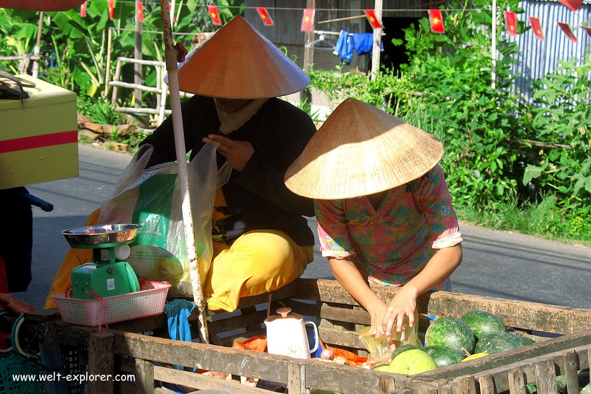 Markt im Mekong-Delta