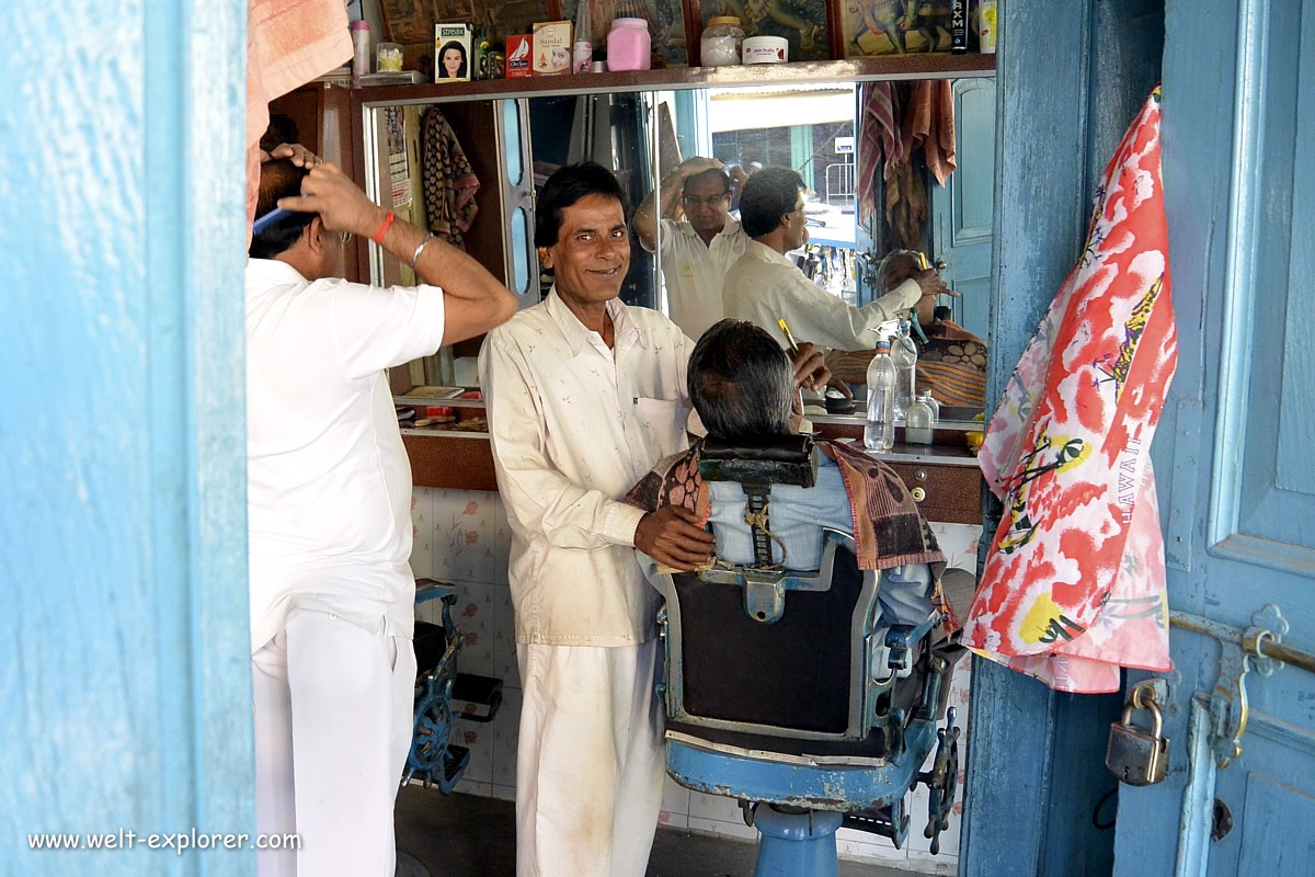 Friseur in Indien