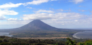 Nicaragua See und Insel Ometepe Vulkan auf der Insel Ometepe im Nicaragua See