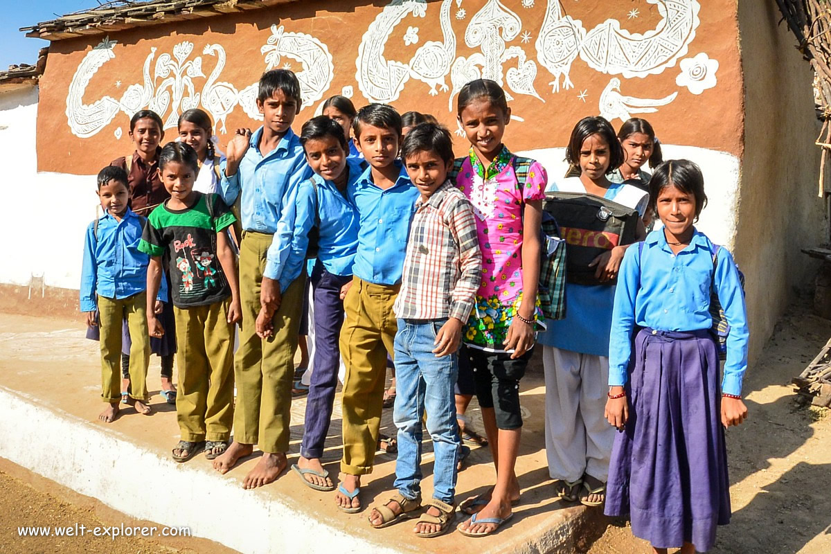 Schüler in Indien