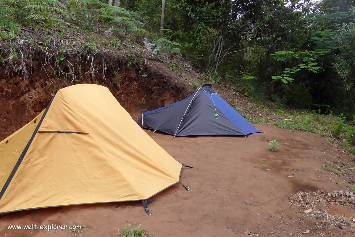 Camp auf der Expedition im Amazonas