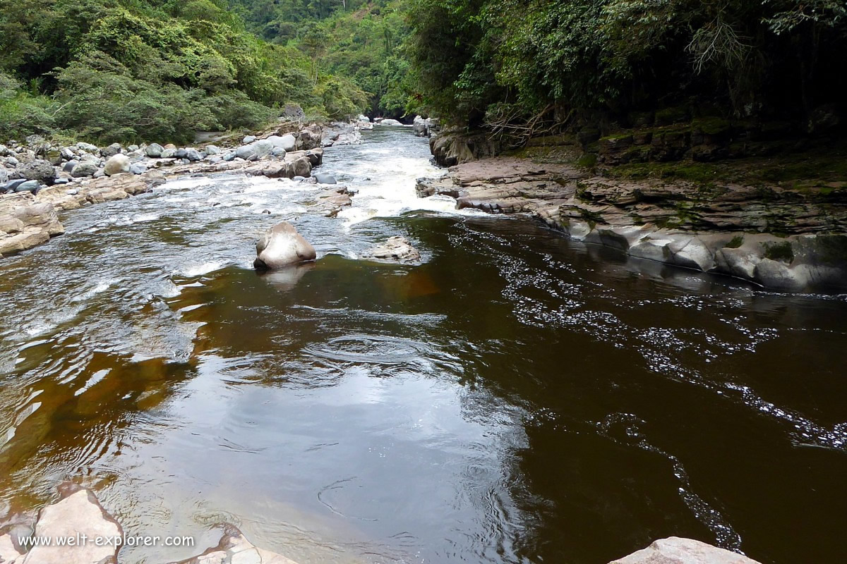 Fluss auf dem Trekking