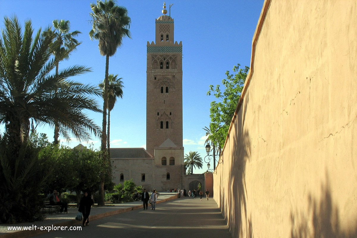 Minarett der Koutoubia Moschee