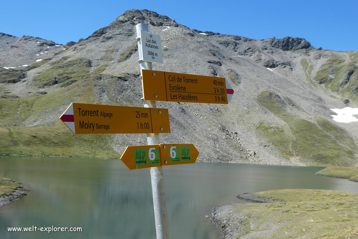 Wegweiser Alpenpässe-Weg