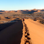 Namib-Wüste und Sossusvlei Sanddünen Namib-Wüste mit Sossusvlei Sanddünen in Namibia