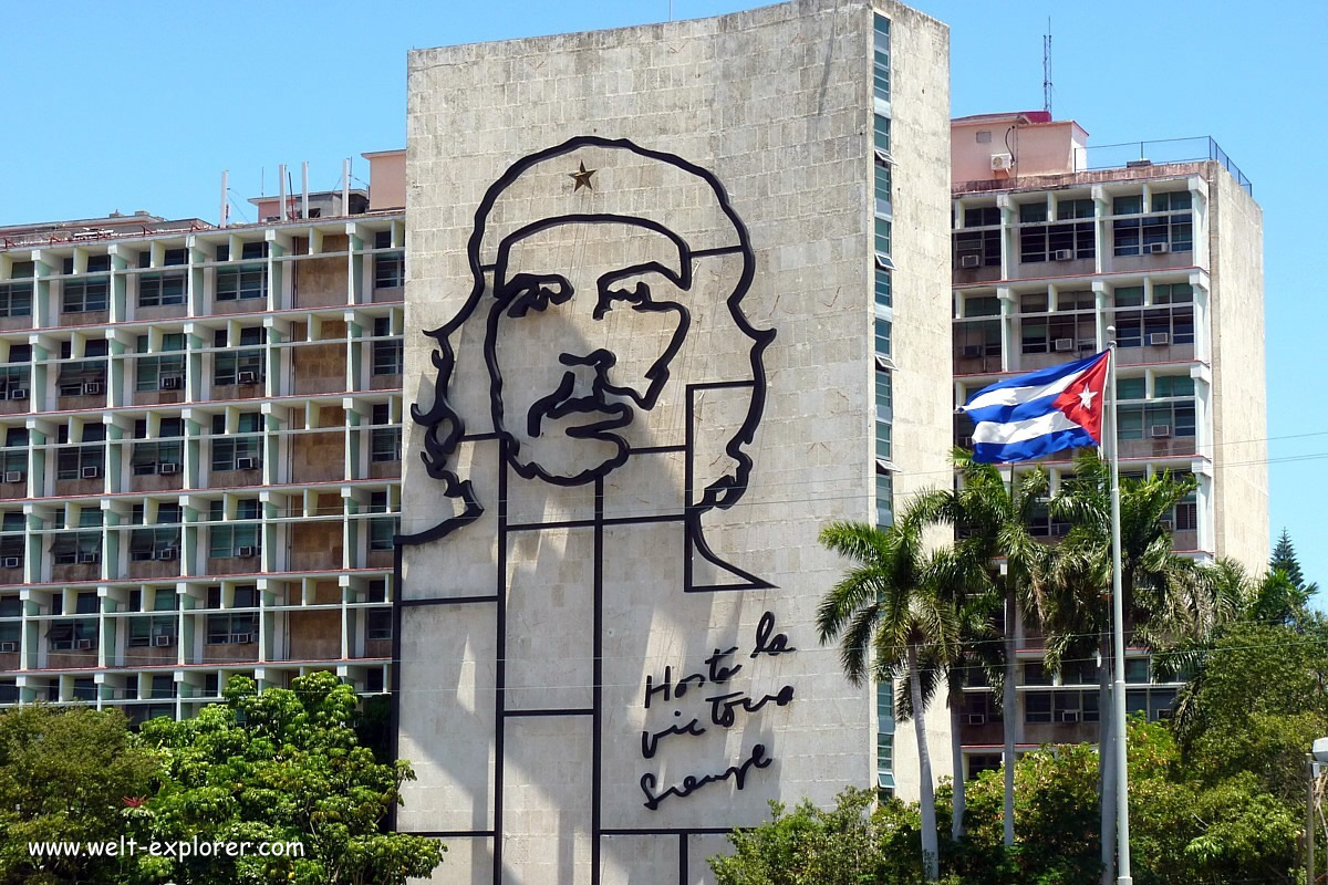 Che Guevara bei der Plaza de la Revolución