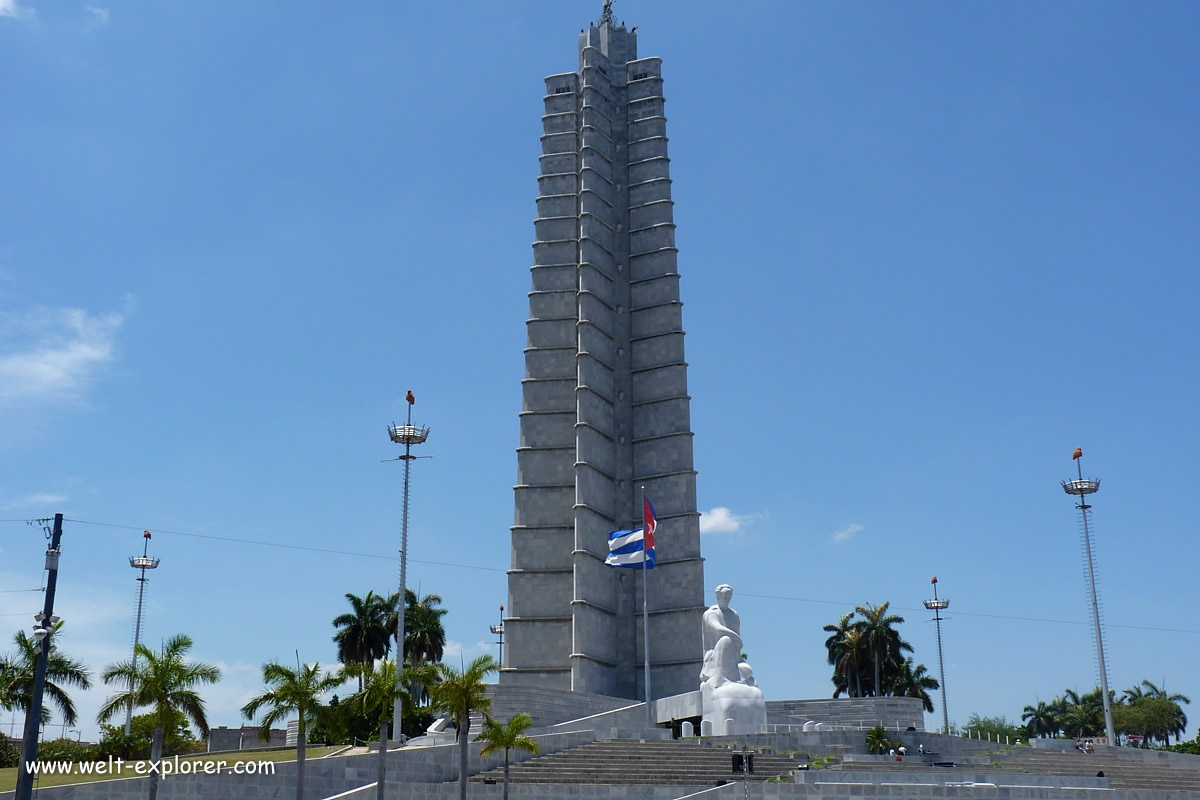 José Marti Denkmal auf der Plaza de la Revolución