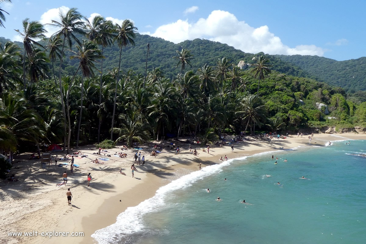 Strand in der kolumbianischen Karibik