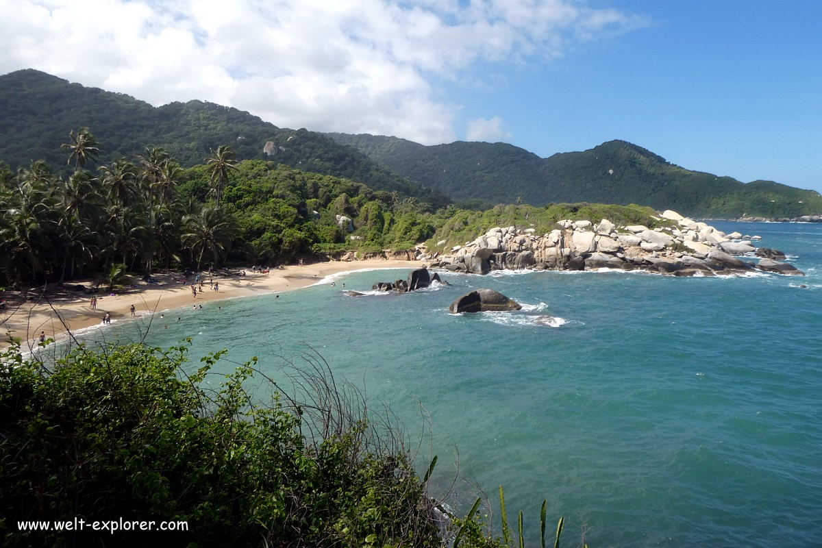 Karibischer Strand im Tayrona Nationalpark