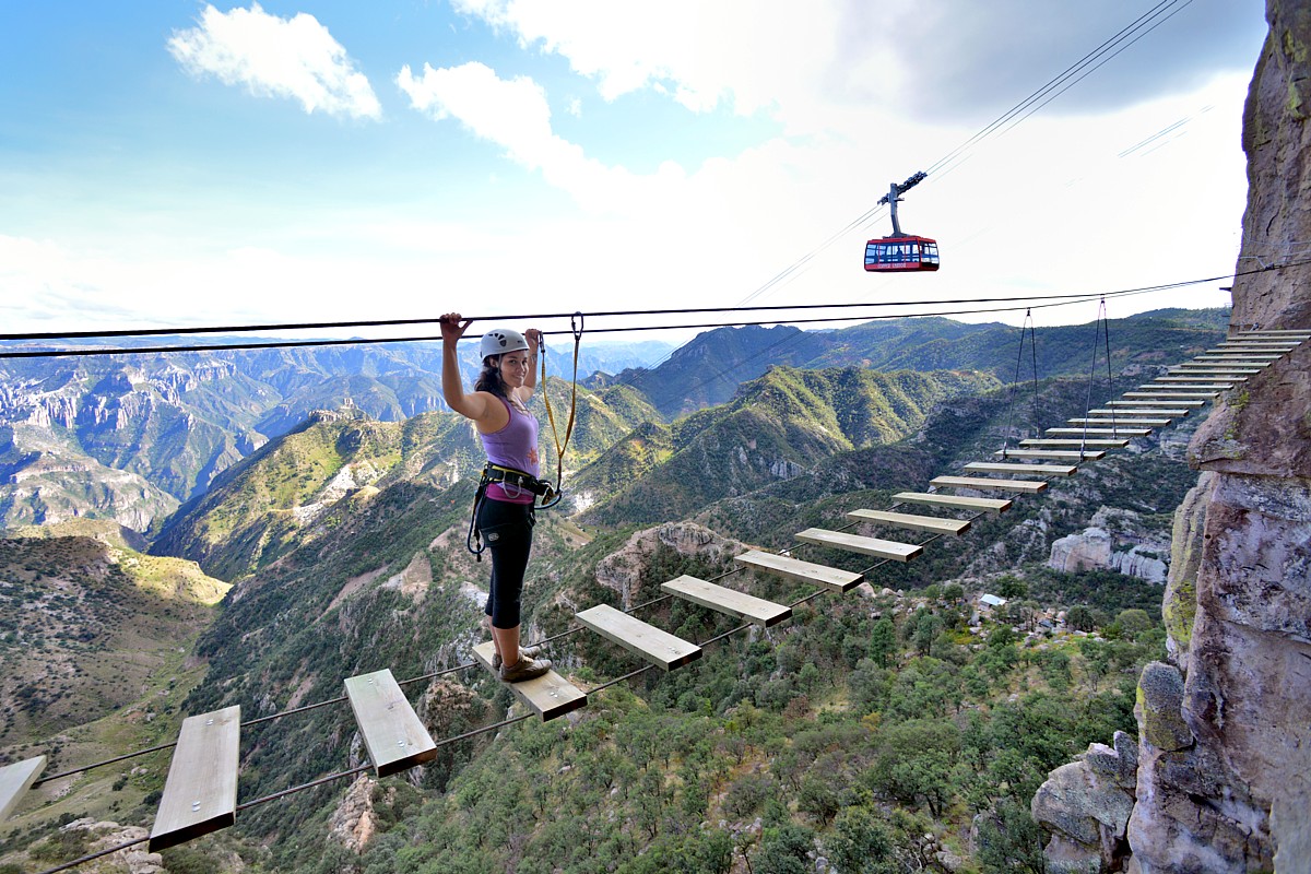 Abenteuerpark in der Barranca del Cobre