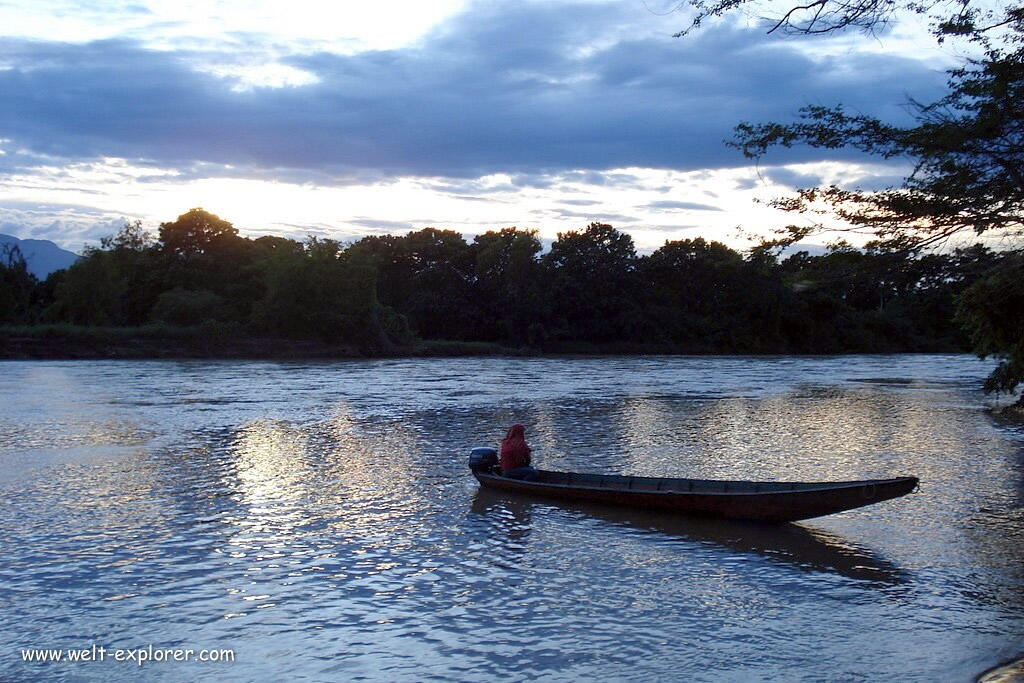 Boot auf dem Rio Amazonas