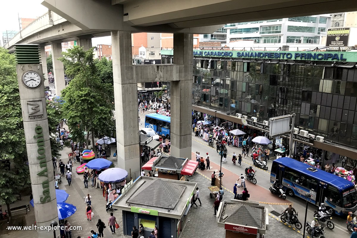 Metro im Zentrum von Medellin