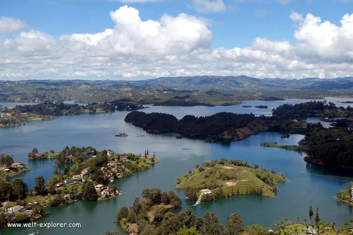 Panorama über den See von Guatapé