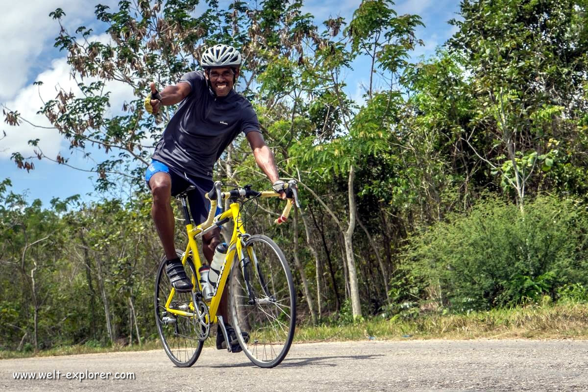 Kubanischer Radfahrer
