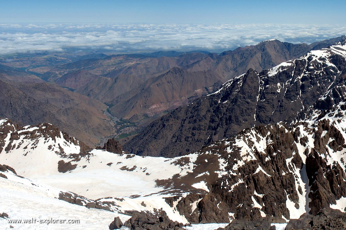 Atlas Gebirge Besteigung Djebel Toubkal