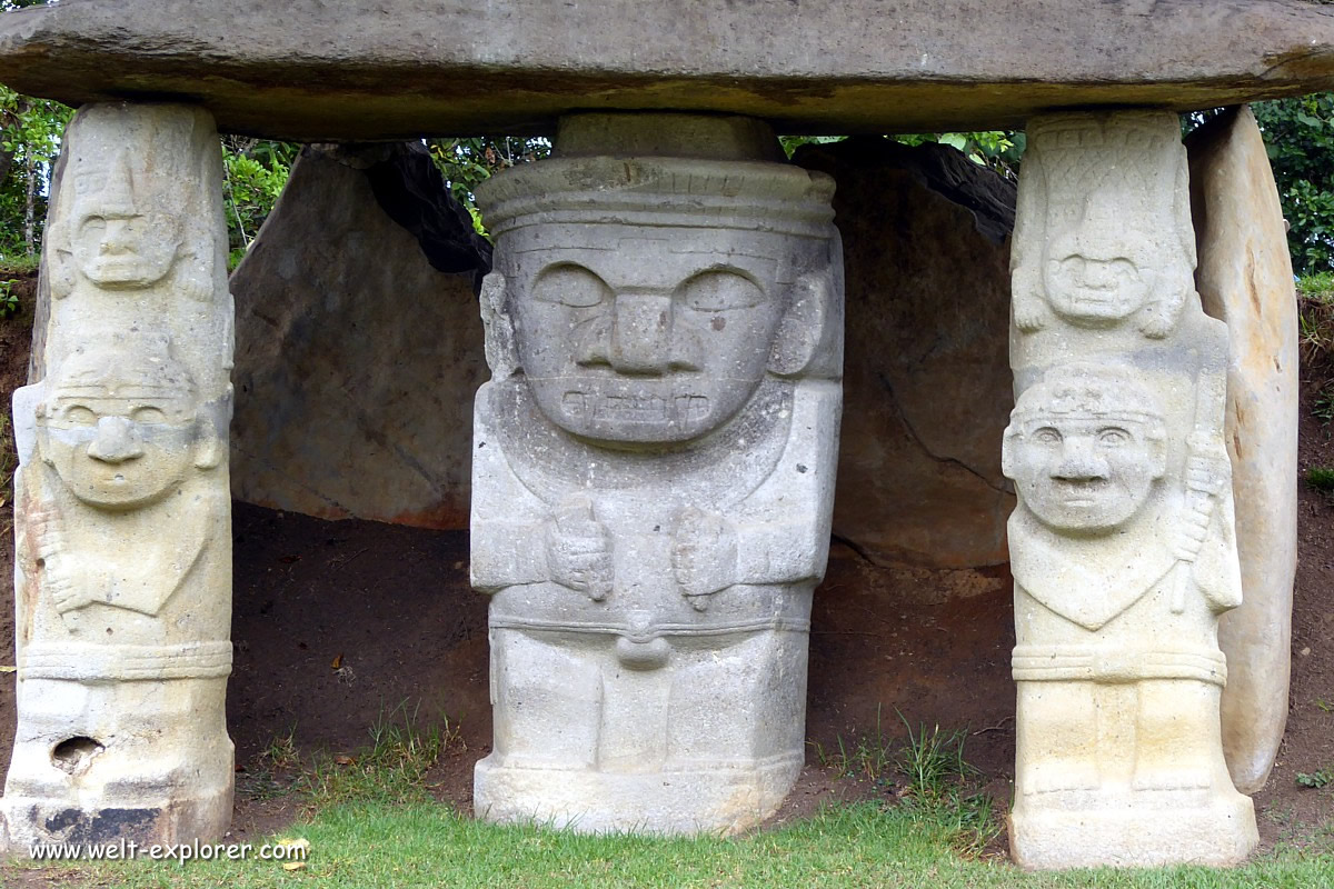 San Agustin Kultur im Süden von Kolumbien