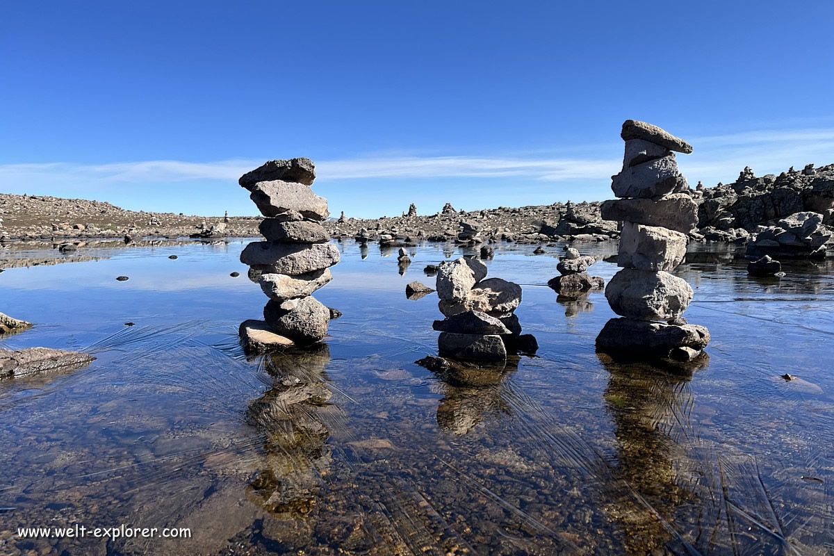 Patapampa Pass in den peruanischen Anden