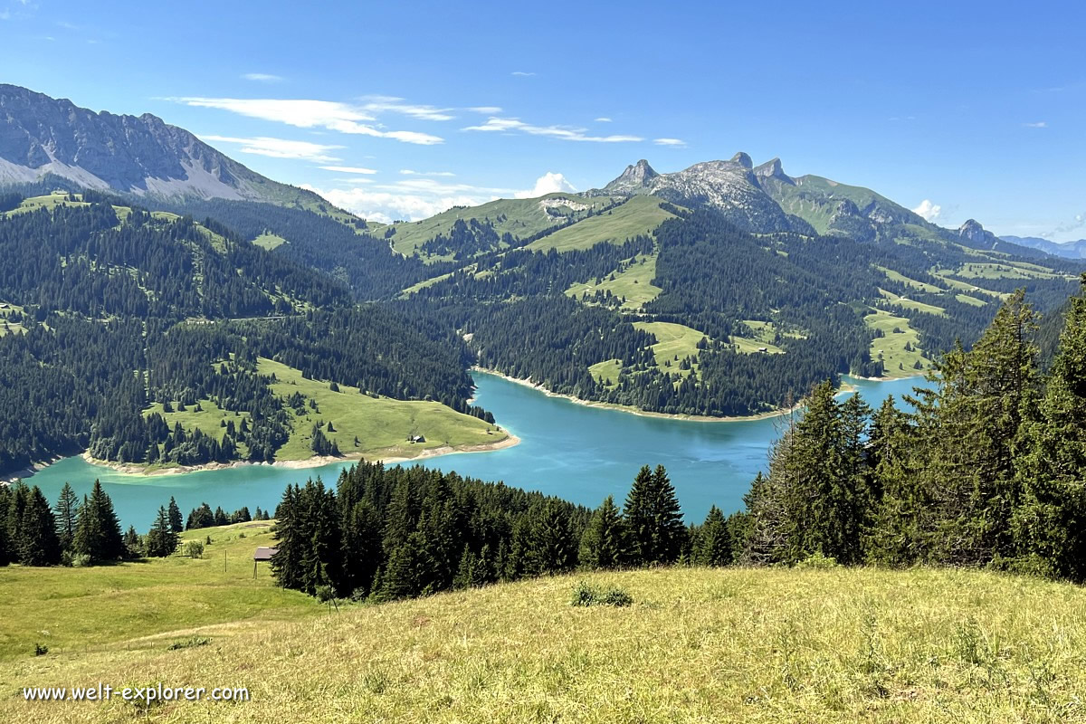 Lac de l'Hongrin in den Waadtländer Alpen