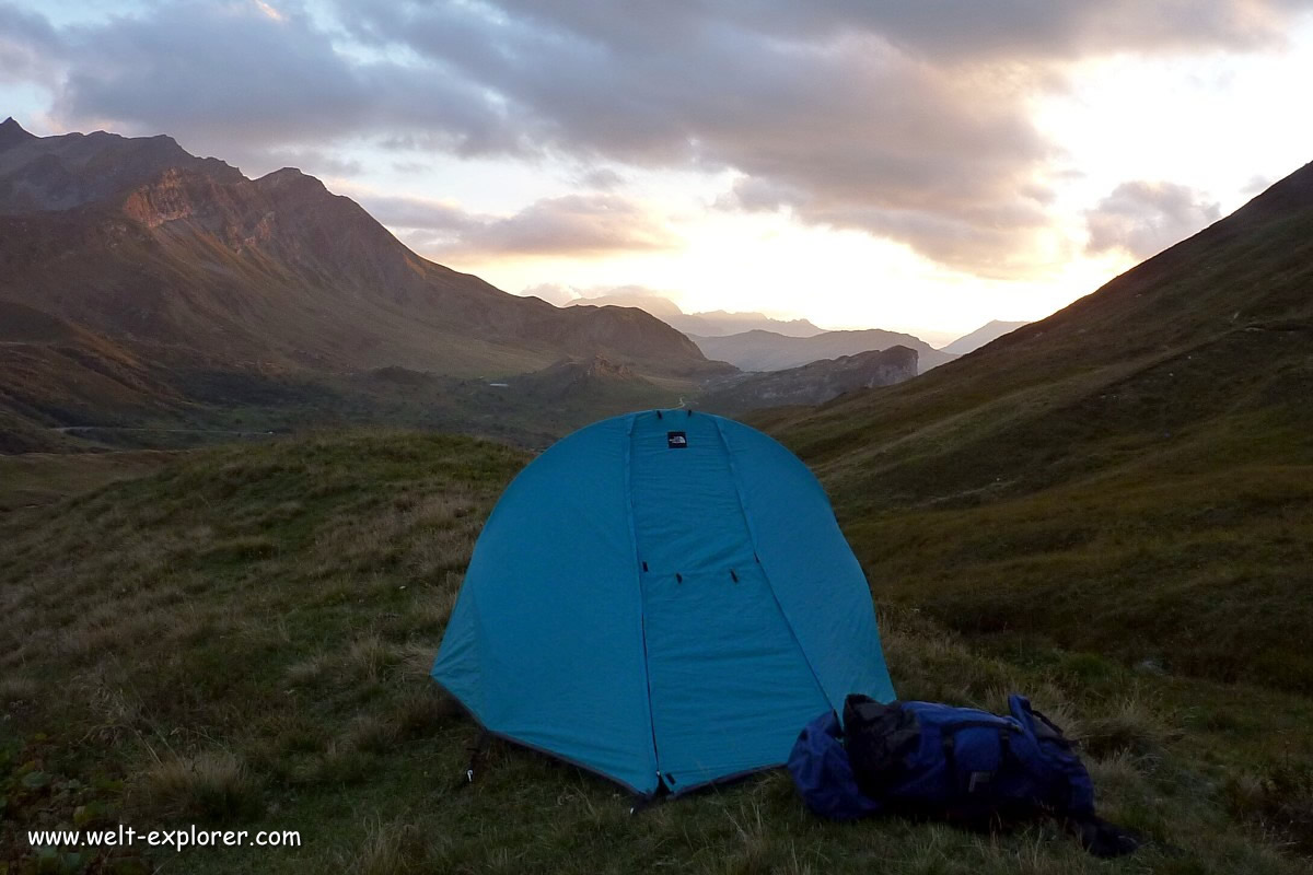 GR5 Camp in den französischen Alpen