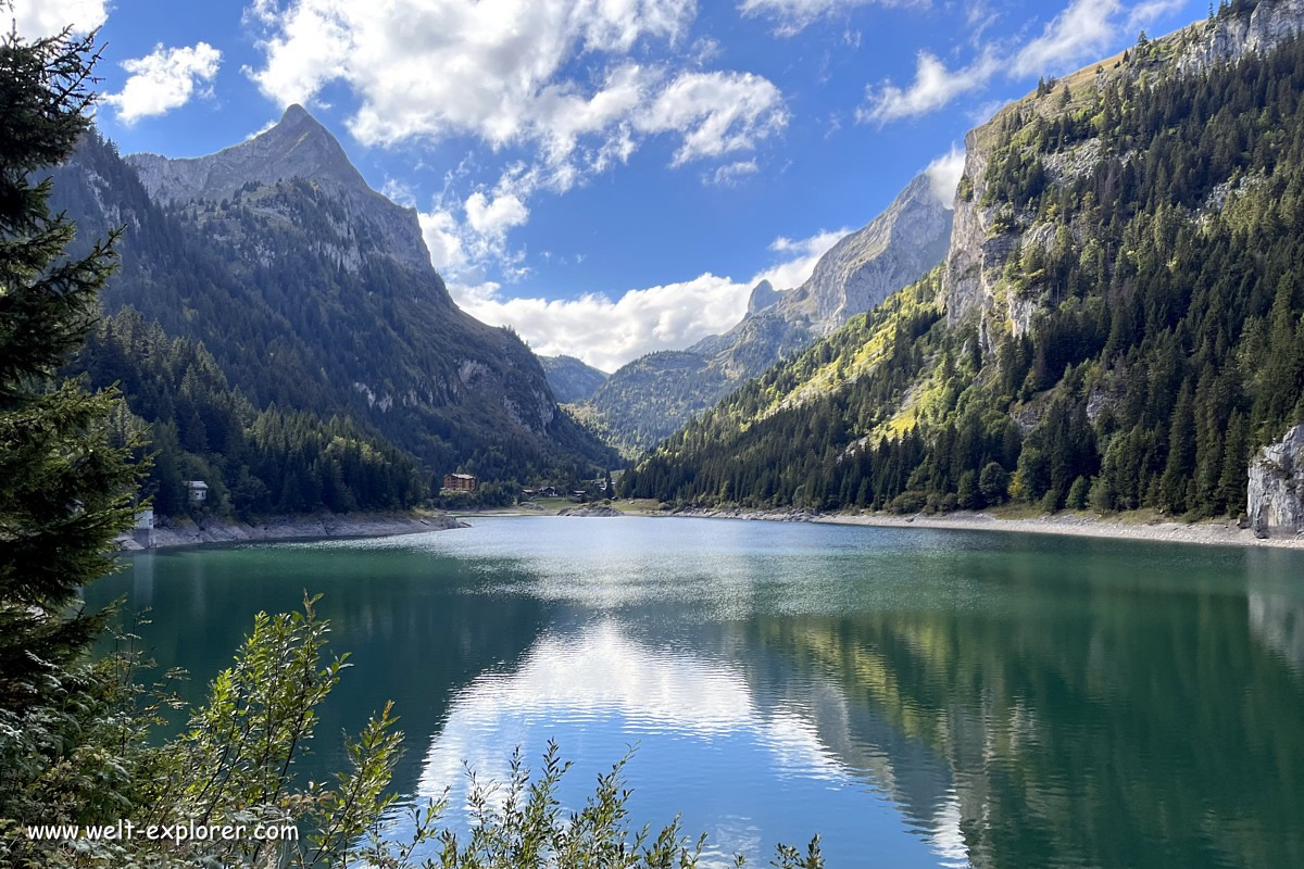 Alpenpässe-Weg im Wallis an den Lac de Taney