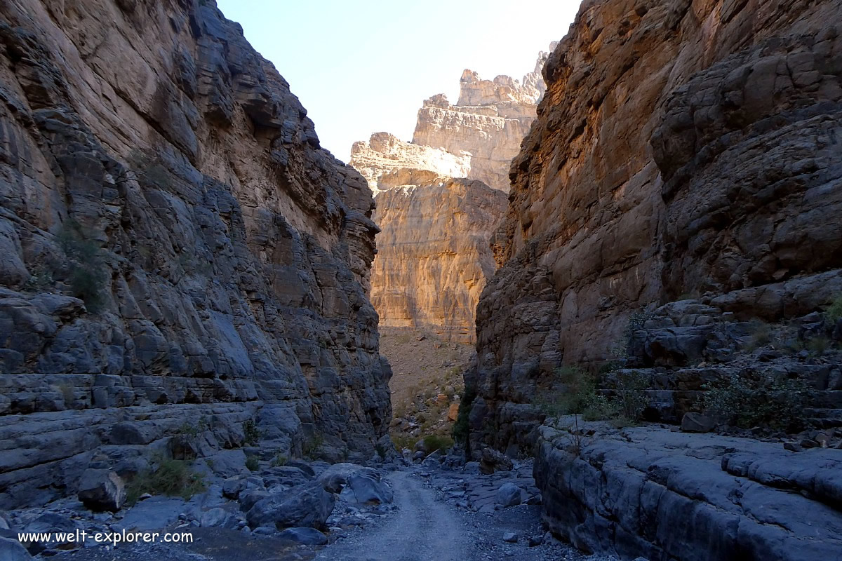 Täler Wadi Ghul und Wadi Nakhar