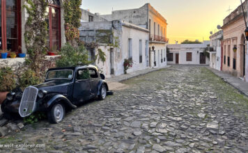 Pittoreske Kolonialstadt Colonia del Sacramento Historische Kolonialstadt Colonia del Sacramento in Uruguay