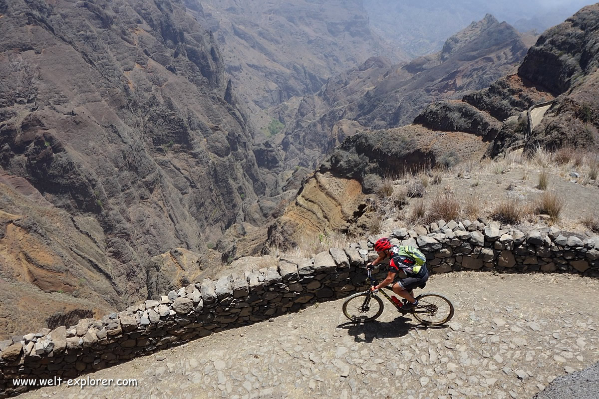 Mountainbiking auf Cabo Verde Insel Santo Antao