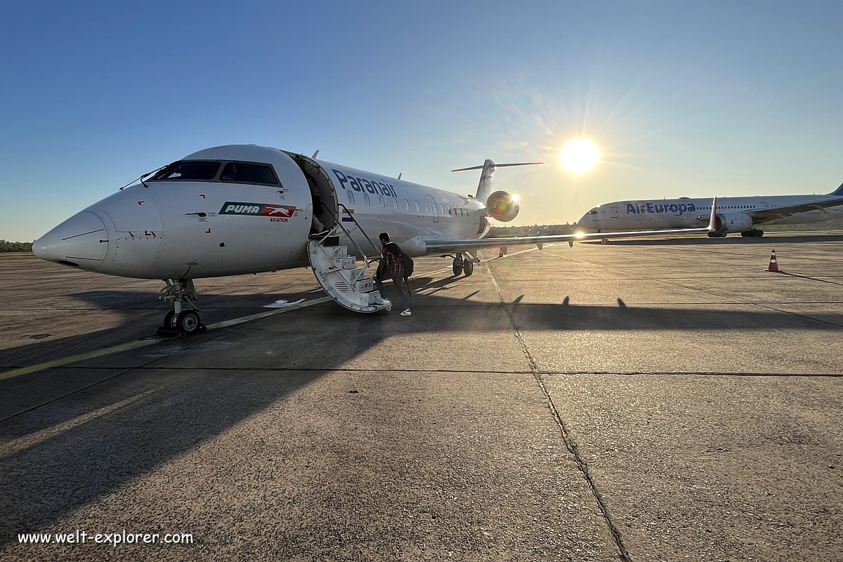 Anreise am Flughafen von Asunción