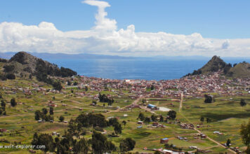 Copacabana und Ausflug zum Titicacasee Stadt Copacabana und Titicacasee in Bolivien