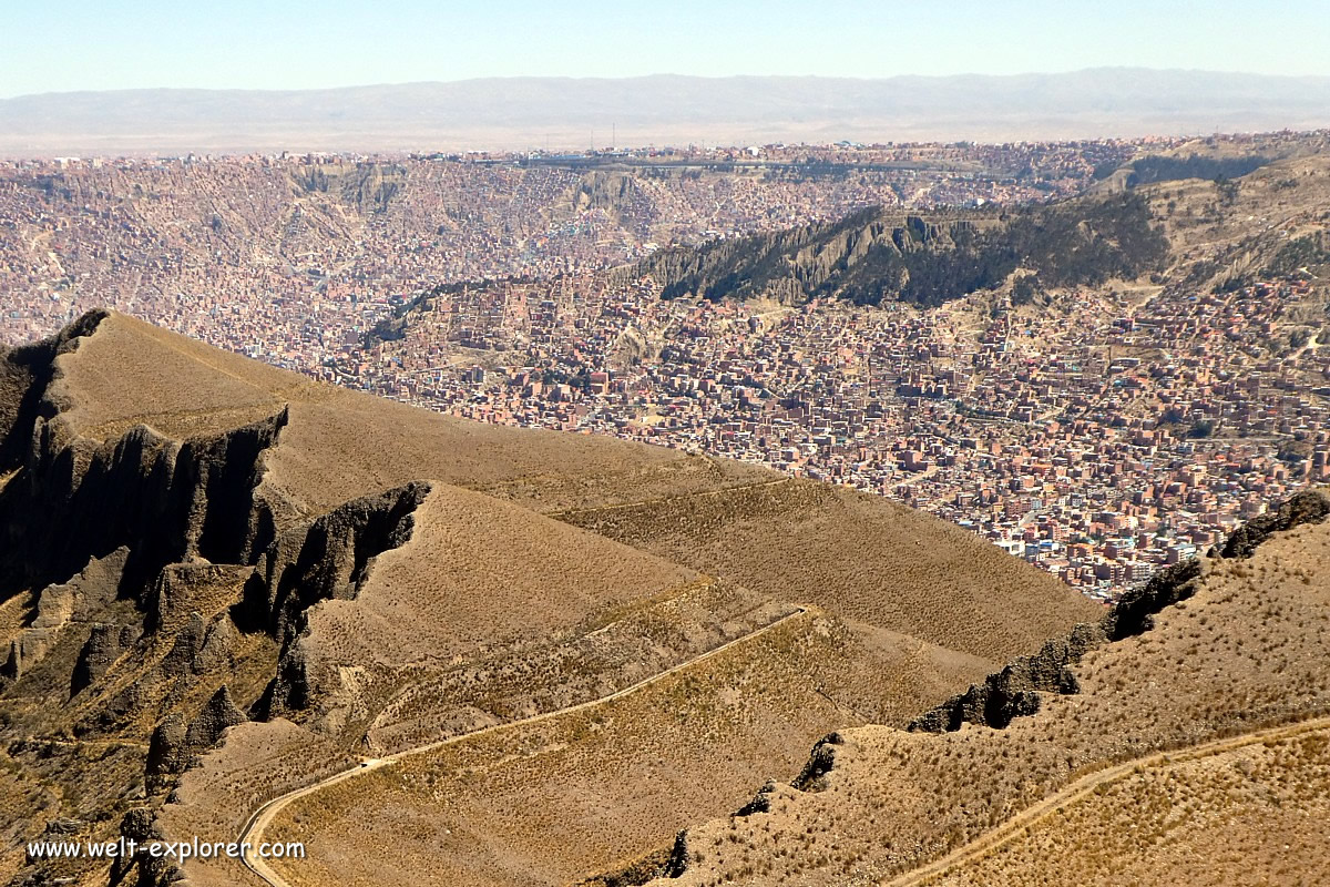 Panorama der Metropole von La Paz