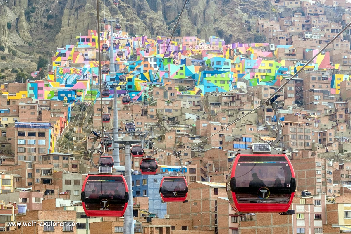 Teleferico, Seilbahn in La Paz