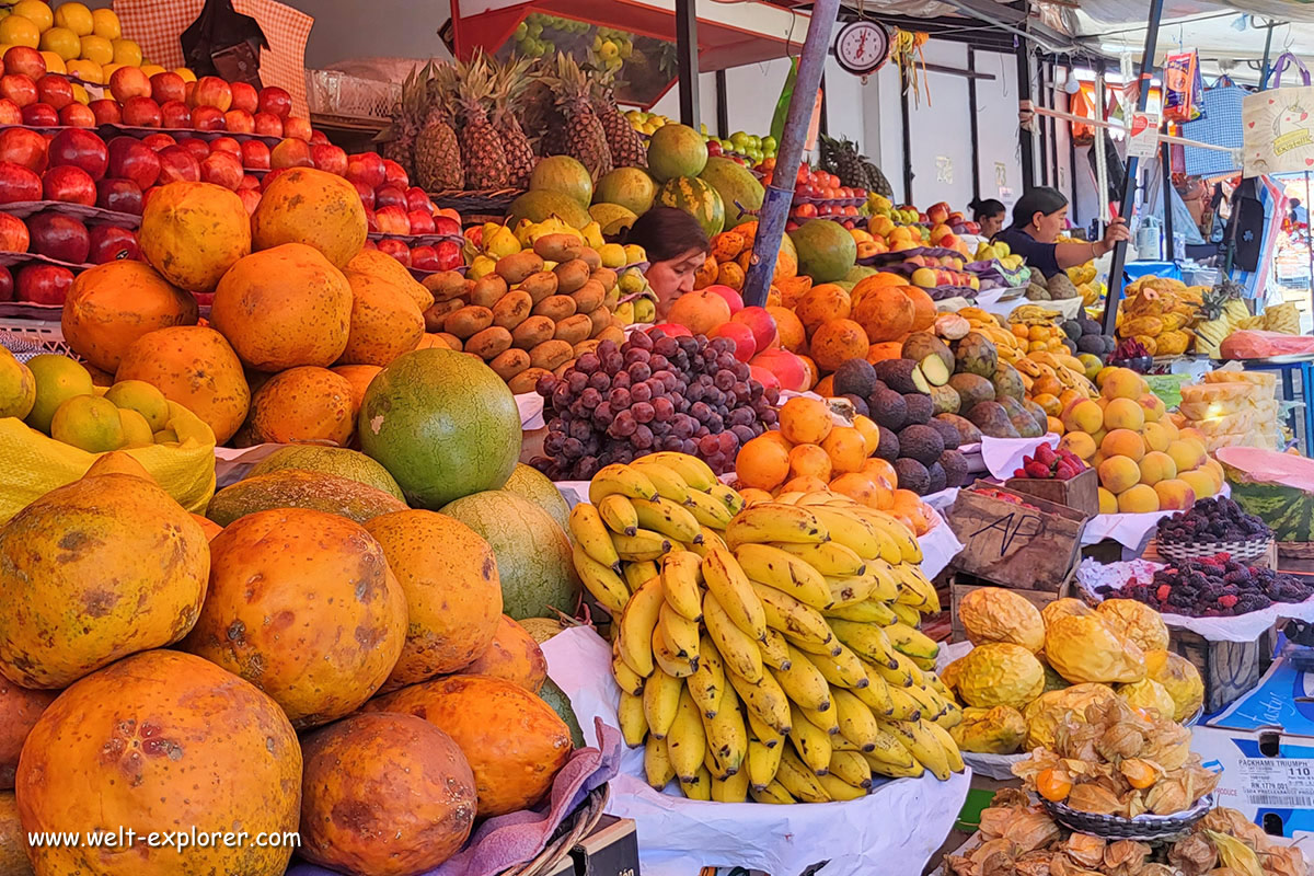 Bolivianischer Markt in Sucre