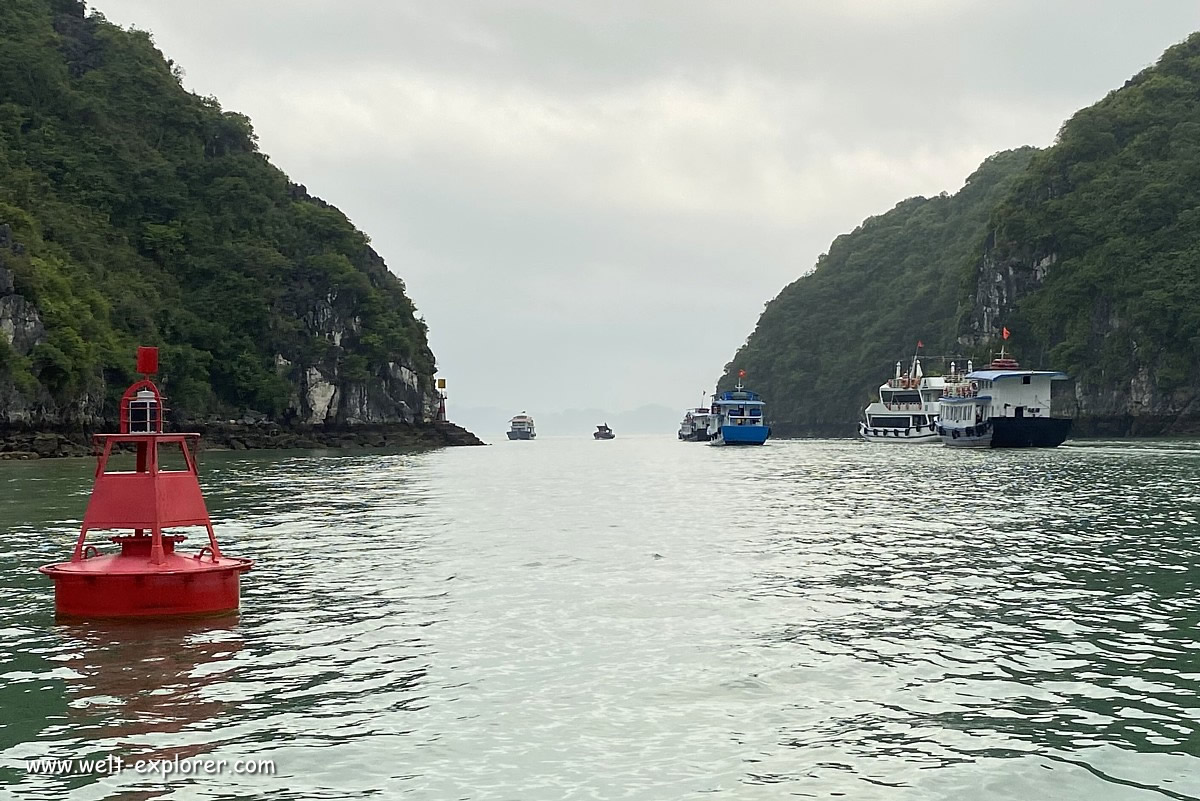 Bootstour in der Halong Bucht