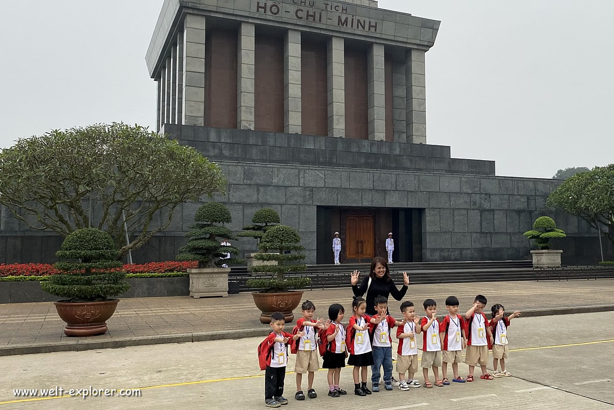 Ho Chi Minh Mausoleum in Hanoi