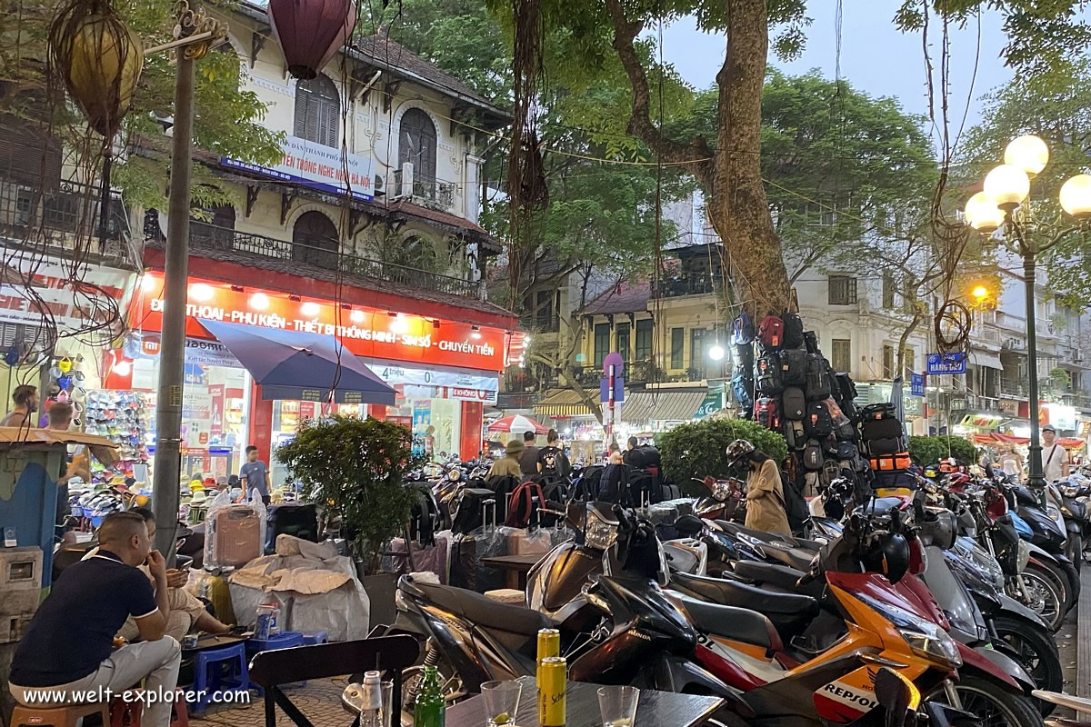 Nachtleben im Hanoi Old Quarter