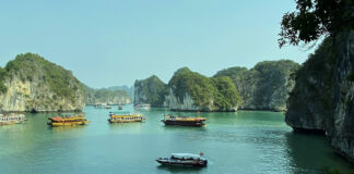 Cat Ba: Grösste Insel in der Bucht von Halong Boot und Tour in der Lan Ha Bucht der Insel Cat Ba in Vietnam