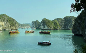 Cat Ba: Grösste Insel in der Bucht von Halong Boot und Tour in der Lan Ha Bucht der Insel Cat Ba in Vietnam
