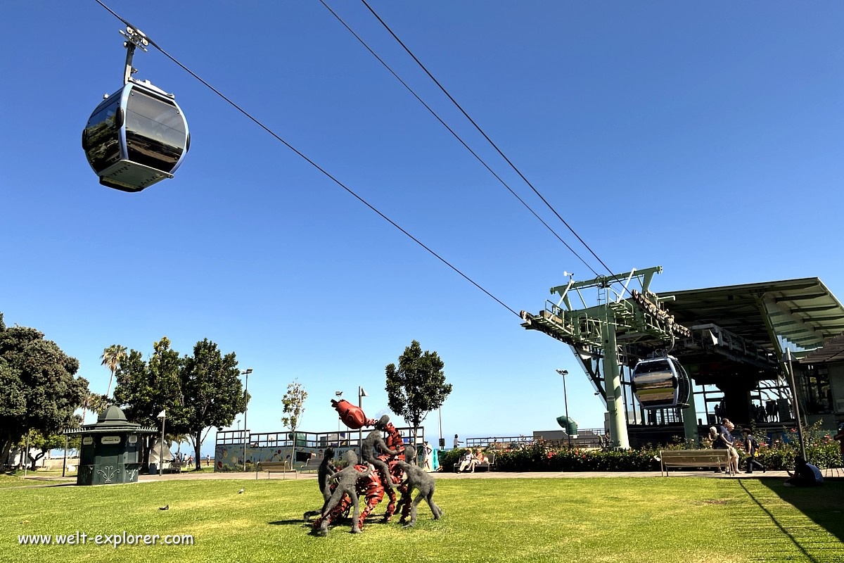 Seilbahn hoch zum Tropischen Garten Monte Palace