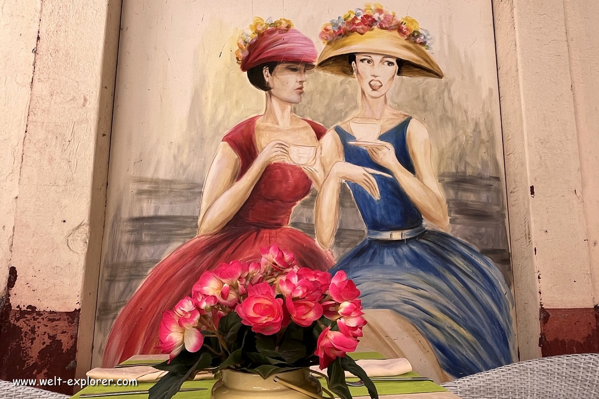 Strassenkunst in der Rua Santa Maria in Funchal